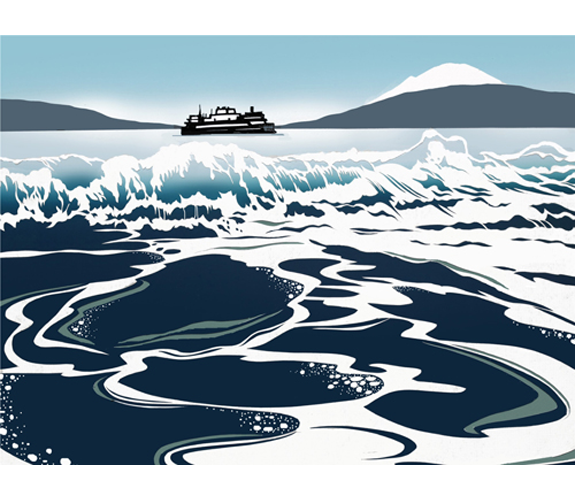 "Passing Ferry 5" by Aki Sogabe